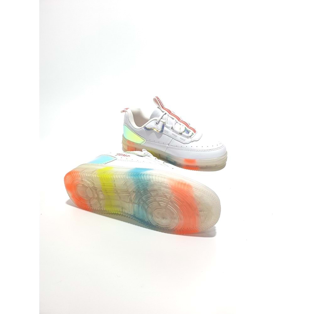 jump 25824 çocuk sneakers ayakkabı - BEYAZ - 31