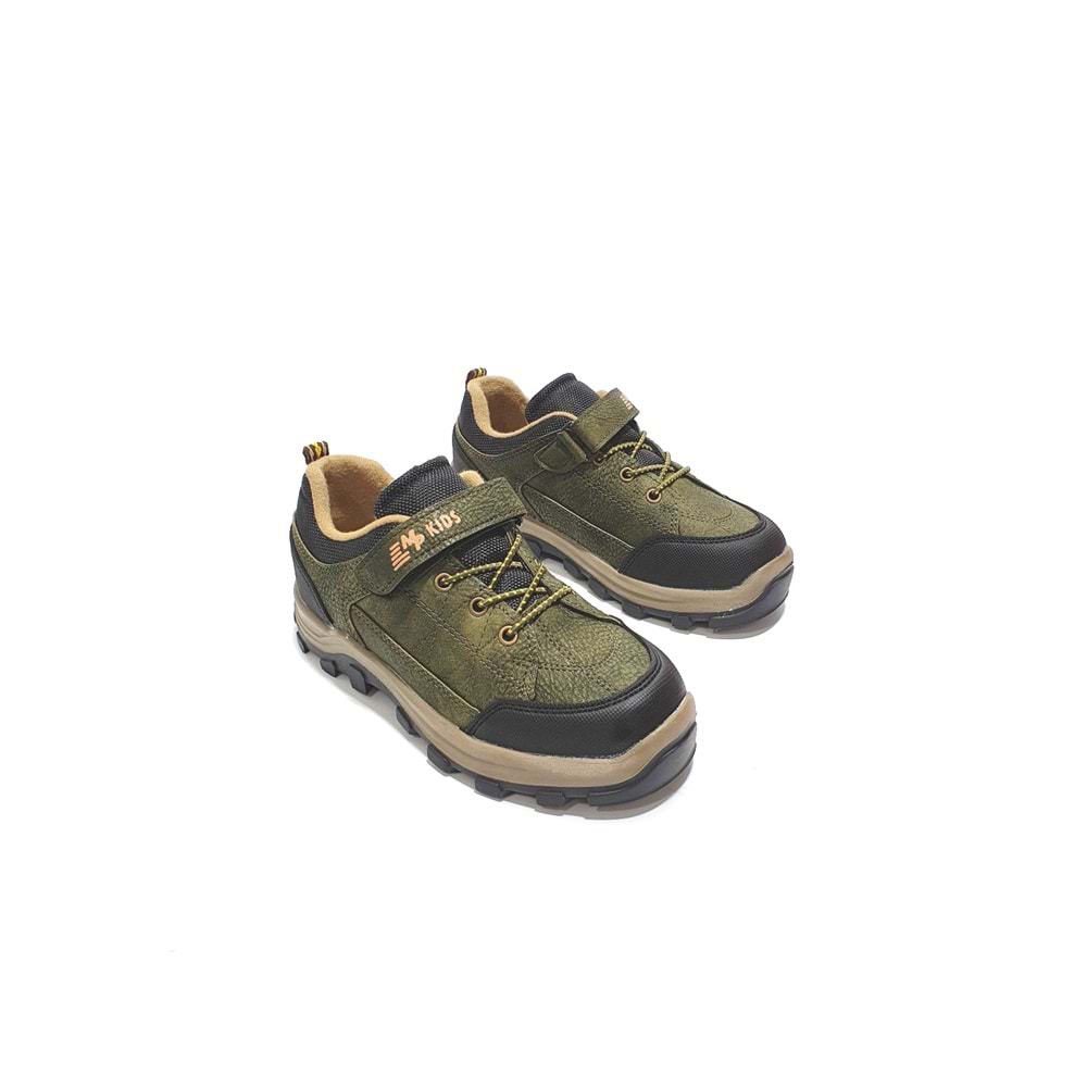 m.p 5893 trekking çocuk ayakkabı - haki - 31