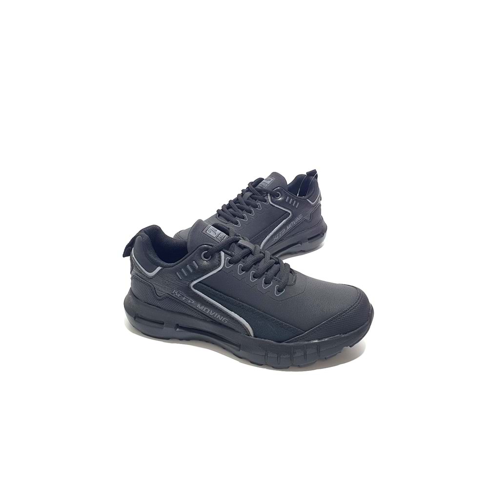 jump 25521 unisex günlük spor ayakkabı - siyah - 39