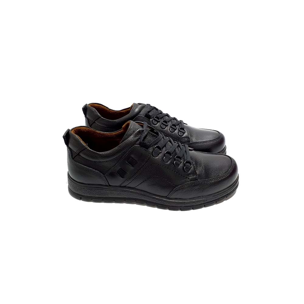 Slope Hakiki Deri Erkek Ayakkabı - siyah - 40