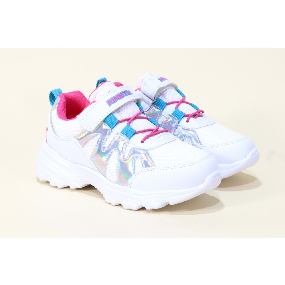 Kinetix Waves Çocuk Sneaker Ayakkabı - BEYAZ - 35