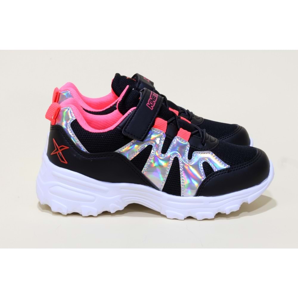 Kinetix Waves Çocuk Sneaker Ayakkabı - siyah - 34