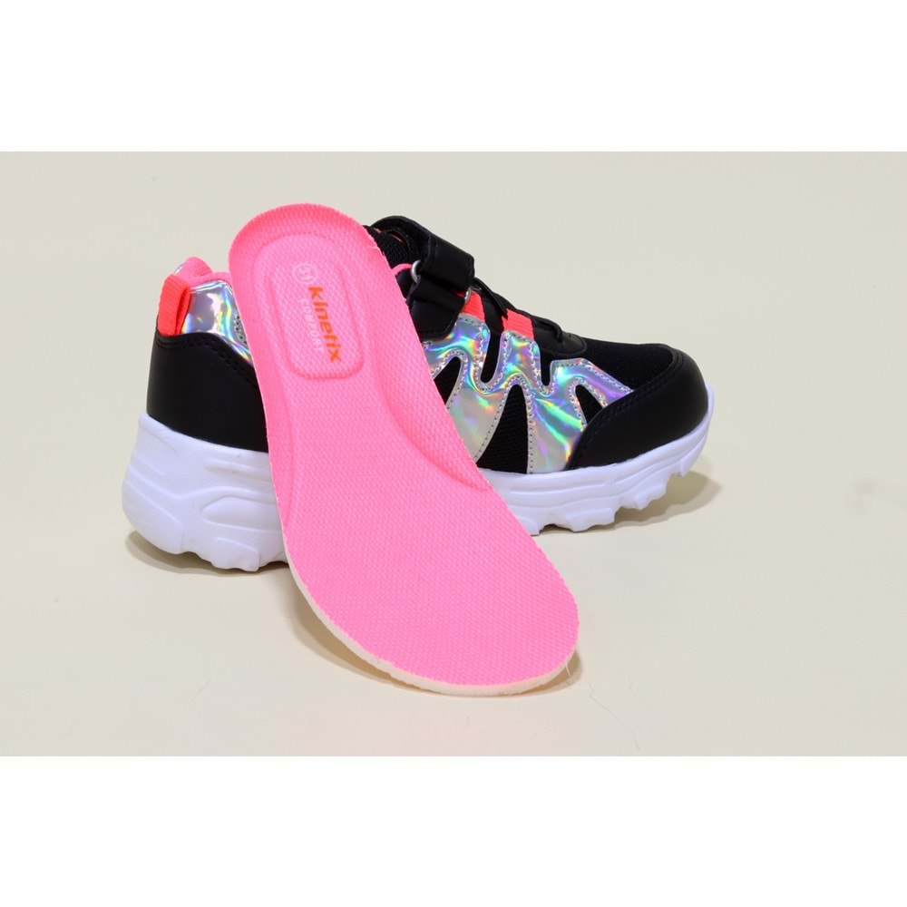 Kinetix Waves Çocuk Sneaker Ayakkabı - siyah - 35