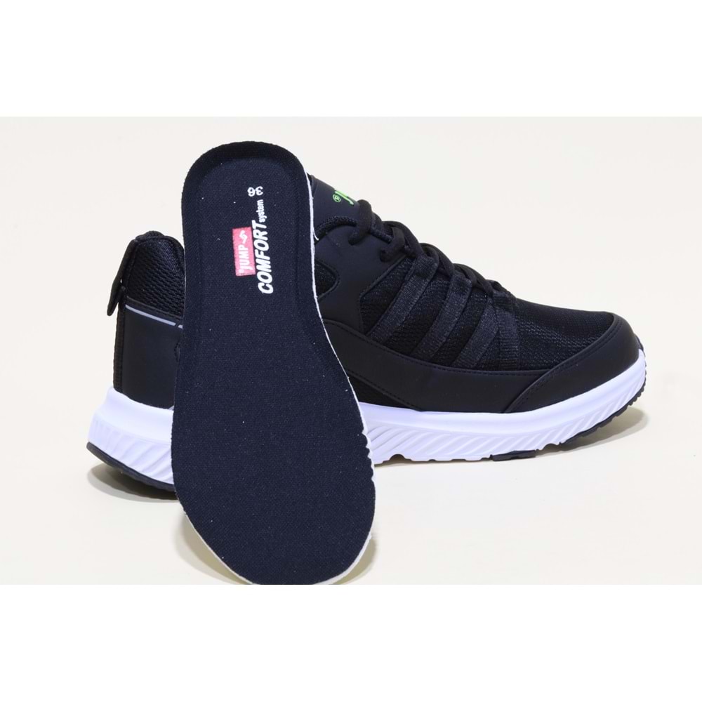 Jump 24865 Erkek Günlük Spor Ayakkabı - siyah beyaz - 42