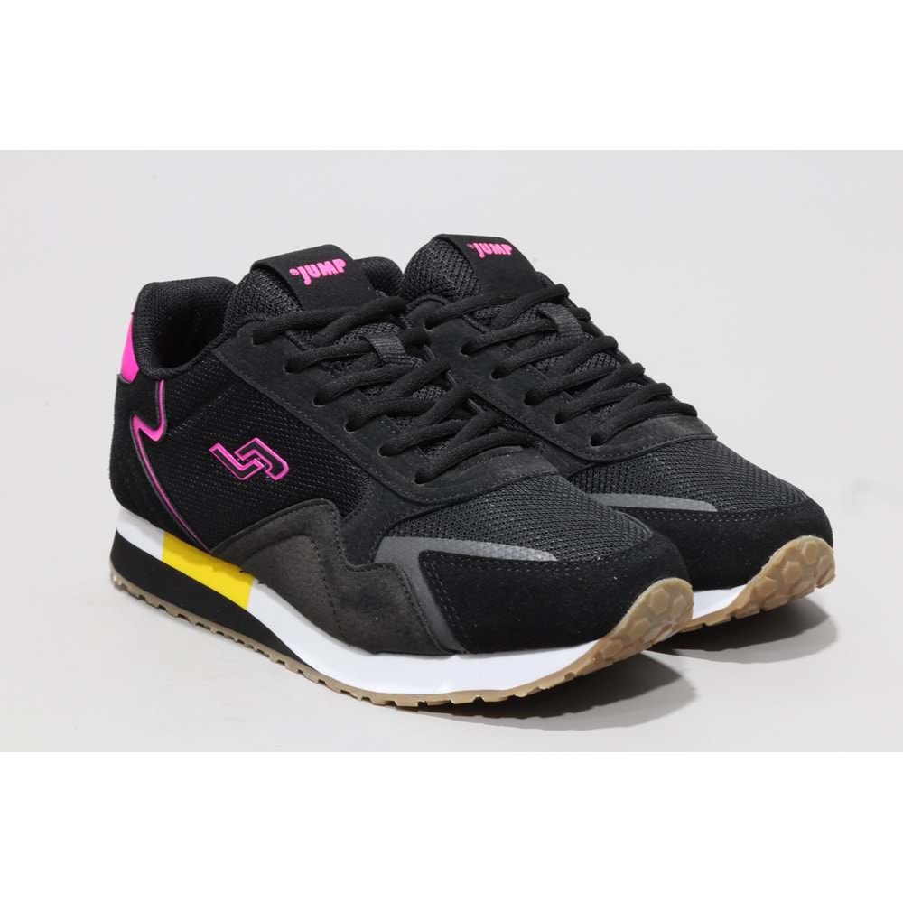 Jump 26252 Bayan Sneakers Ayakkabı - siyah pembe - 40
