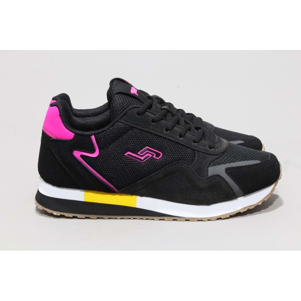 Jump 26252 Bayan Sneakers Ayakkabı - siyah pembe - 40
