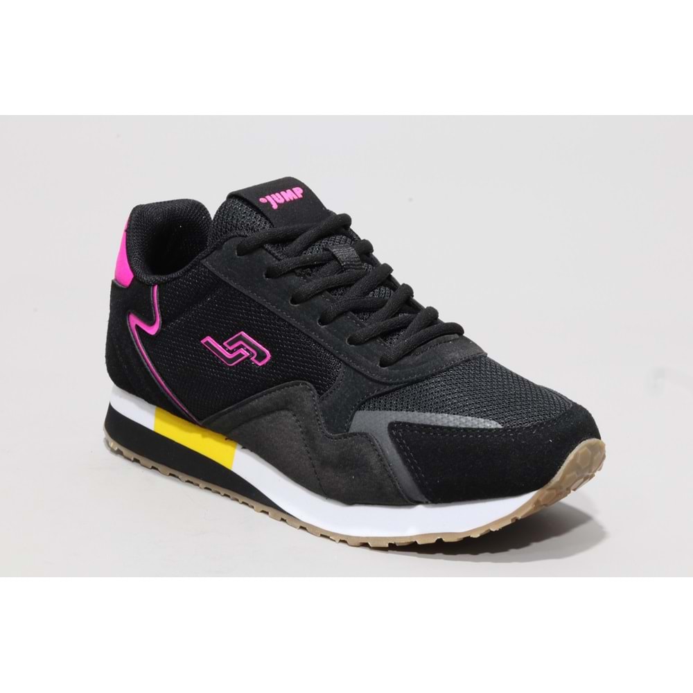 Jump 26252 Bayan Sneakers Ayakkabı - siyah pembe - 40