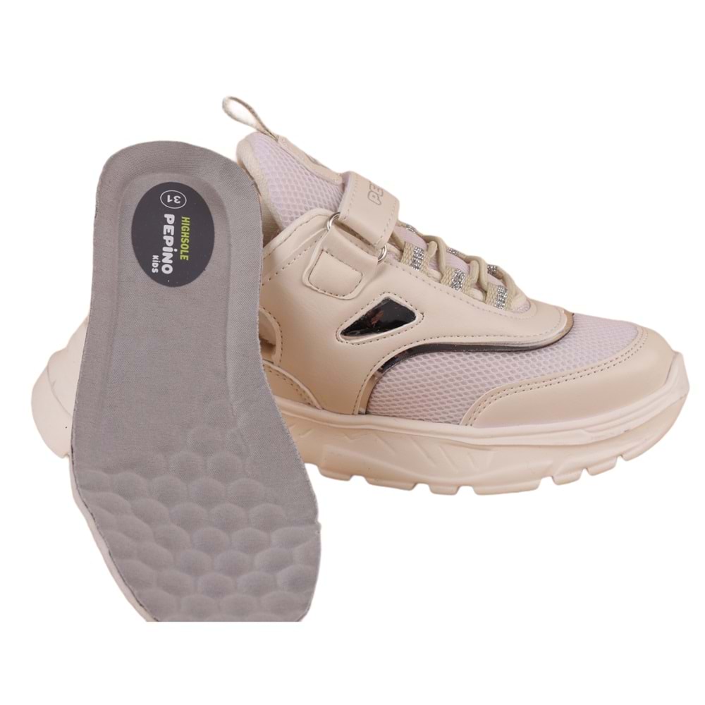 Pepino 727 Kız Çocuk Sneakers Ayakkabı - BEJ - 31