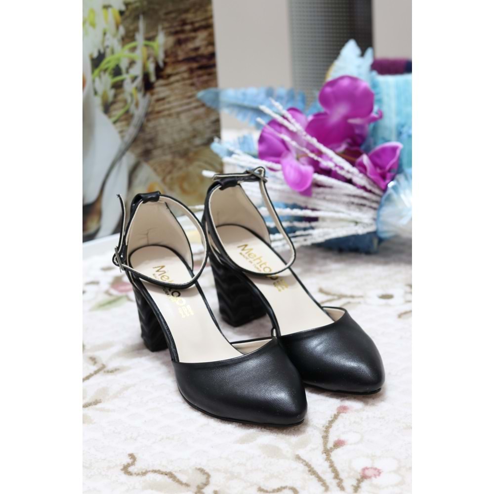 Konfores 910 Bayan Baletli Stiletto Ayakkabı - siyah - 40