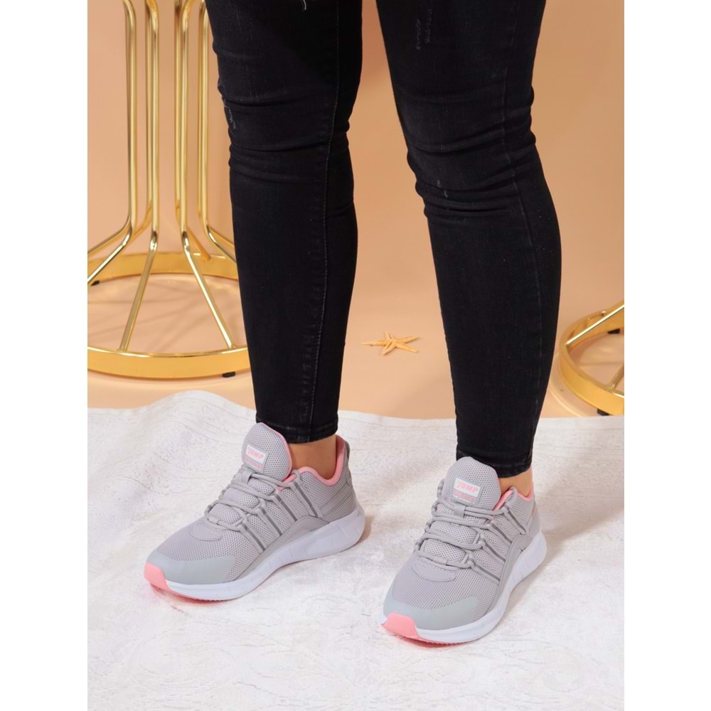 Jump 26270 Anatomik Bayan Yürüyüş Ayakkabısı - NKT00945-buz gri-39