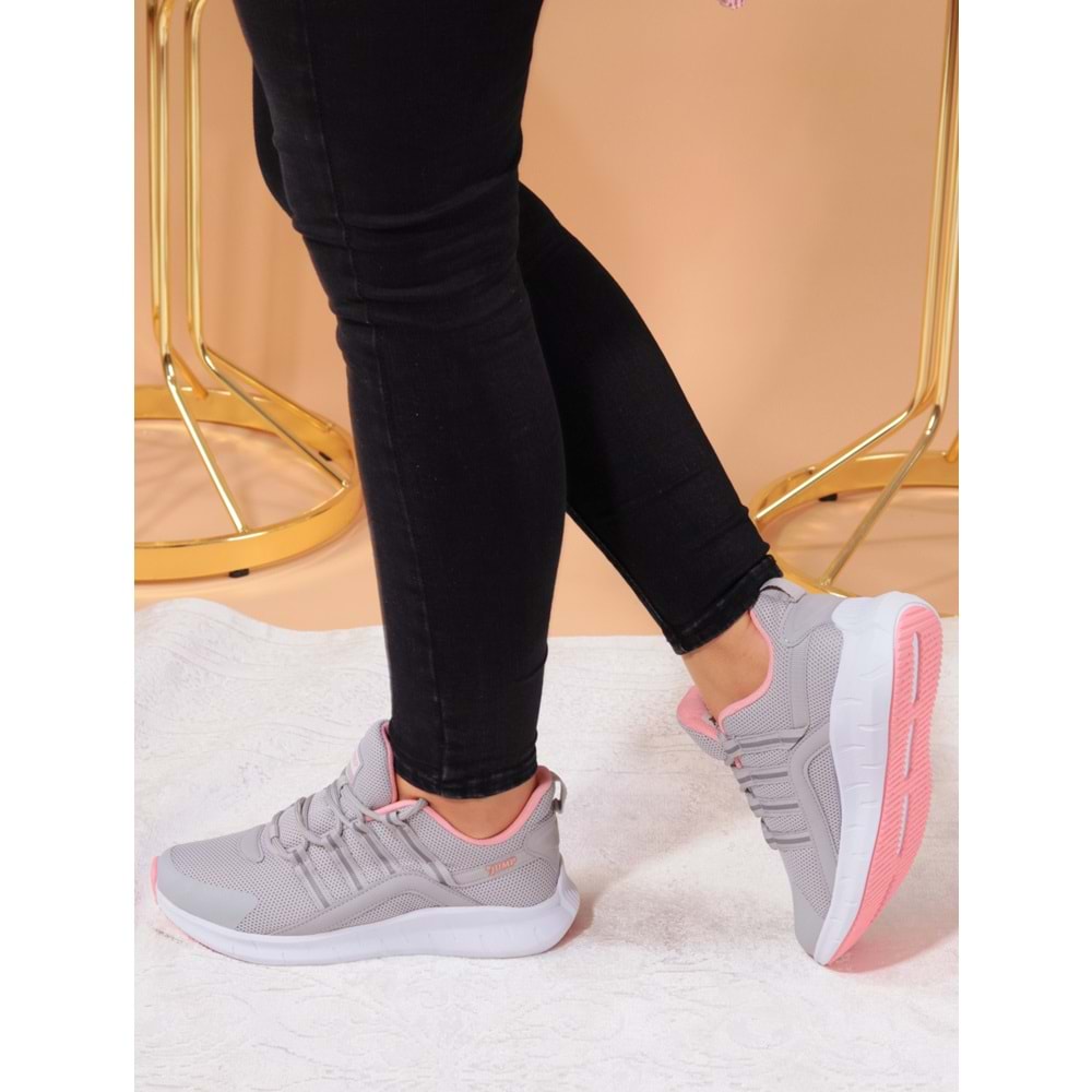 Jump 26270 Anatomik Bayan Yürüyüş Ayakkabısı - NKT00945-buz gri-39