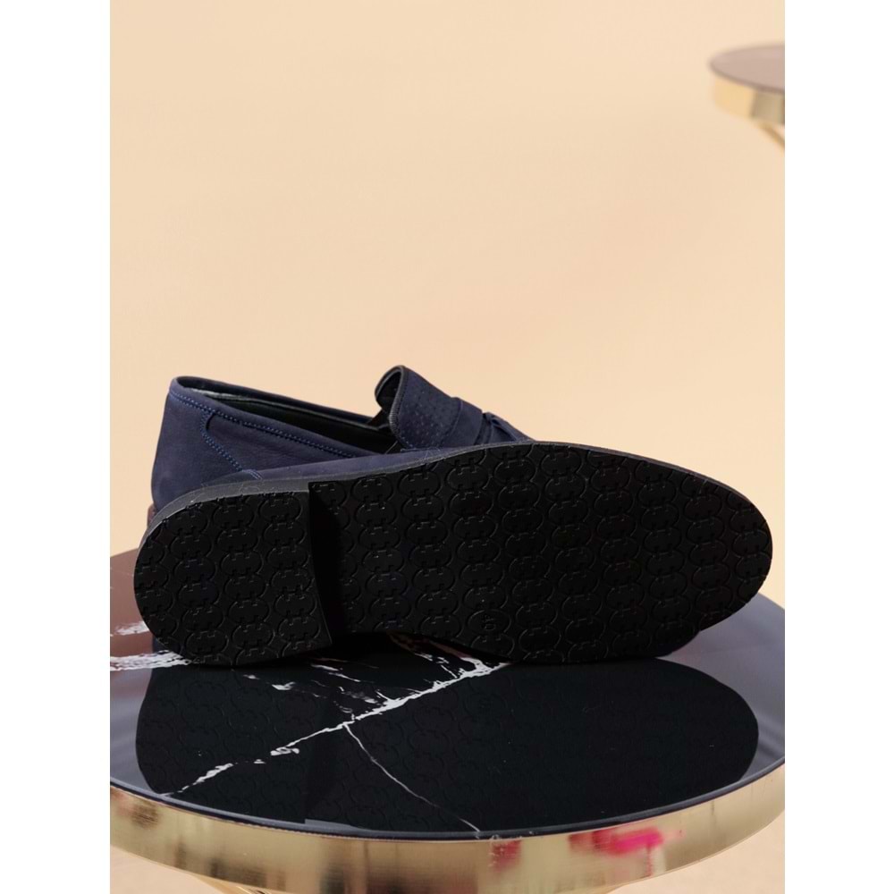 Konfores 950 Hakiki Deri Erkek Klasik Ayakkabı - NKT00950-lacivert-40