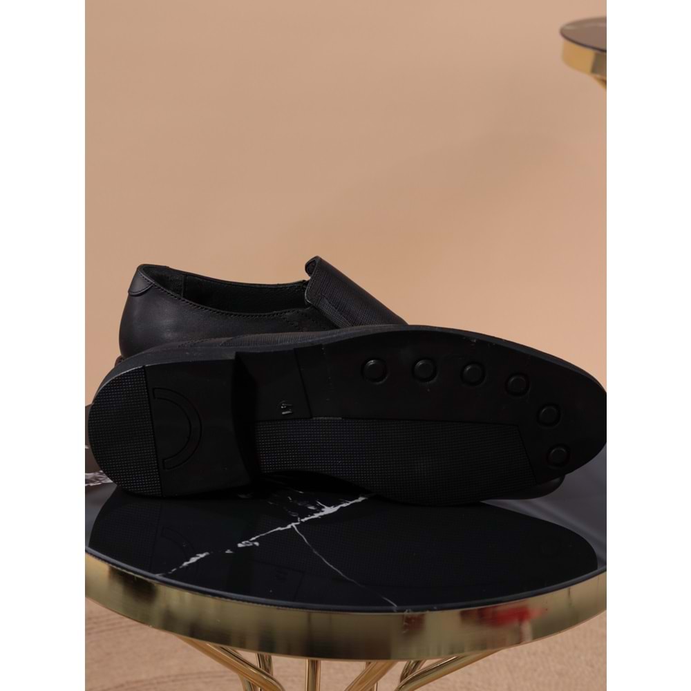 Konfores 952 Hakiki Deri Erkek Klasik Ayakkabı - NKT00952-siyah-40