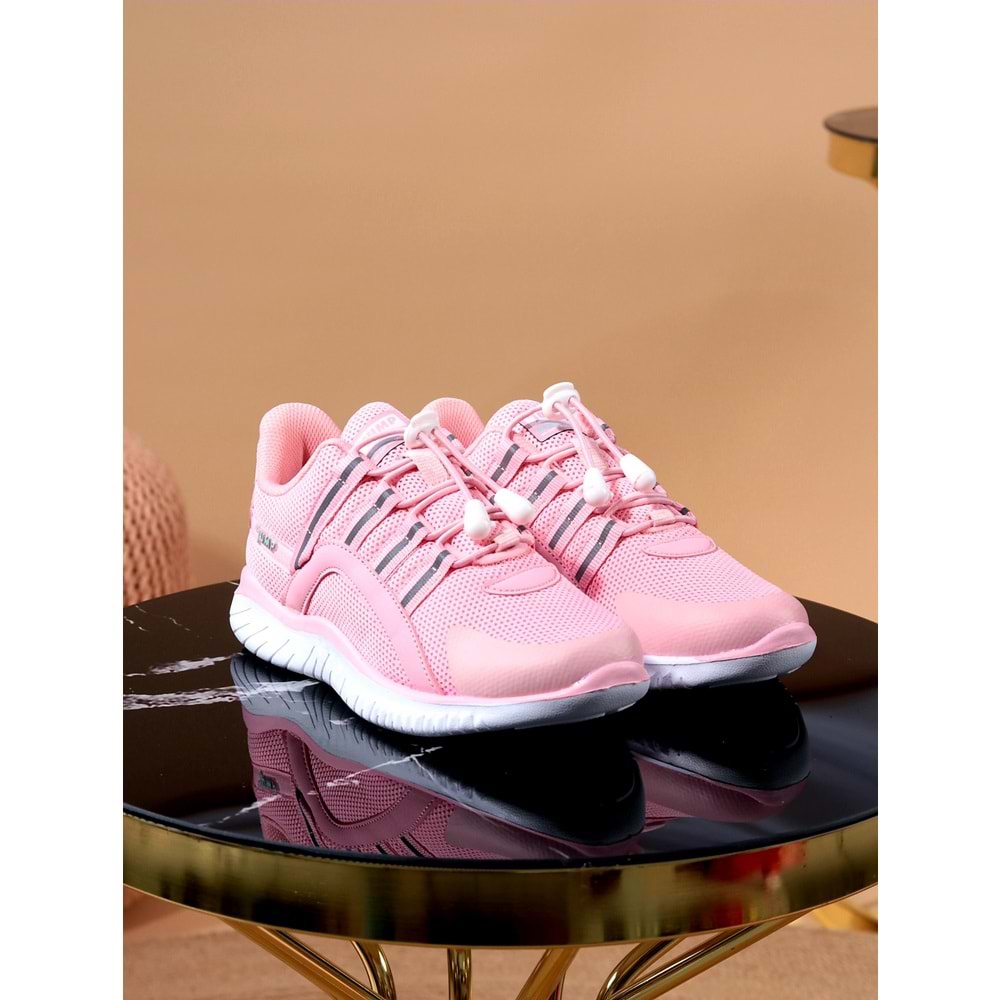 Jump 26095 Kız Çocuk Anatomik Spor Ayakkabı - NKT00955-PUDRA-31