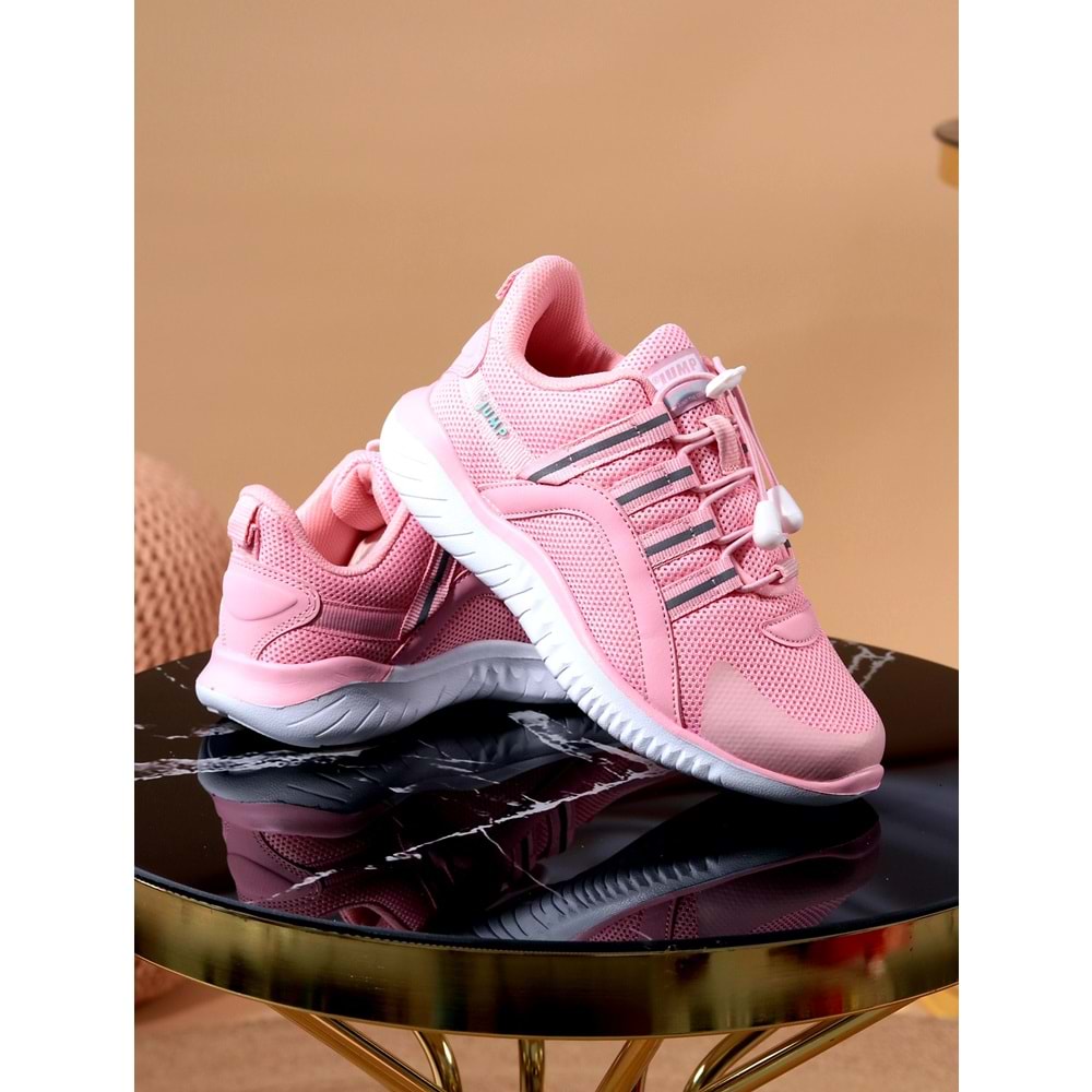 Jump 26095 Kız Çocuk Anatomik Spor Ayakkabı - NKT00955-PUDRA-35