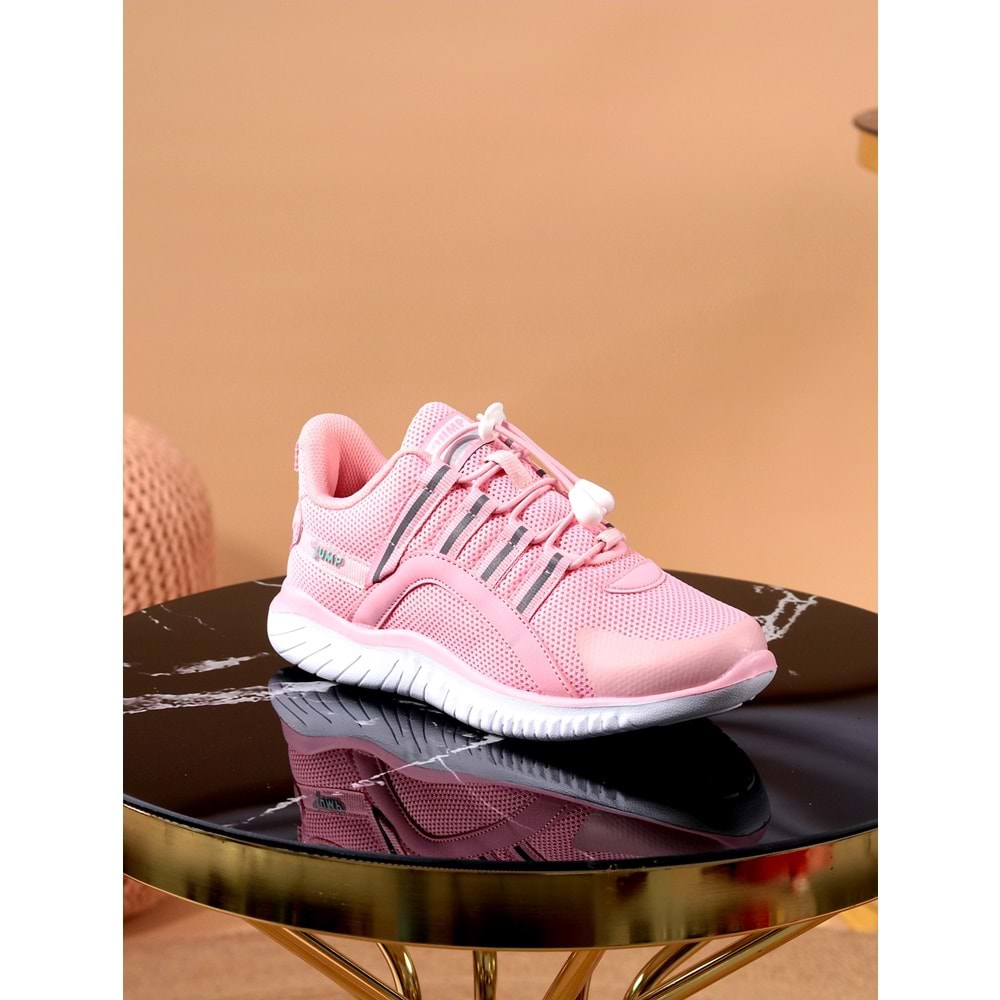 Jump 26095 Kız Çocuk Anatomik Spor Ayakkabı - NKT00955-PUDRA-35