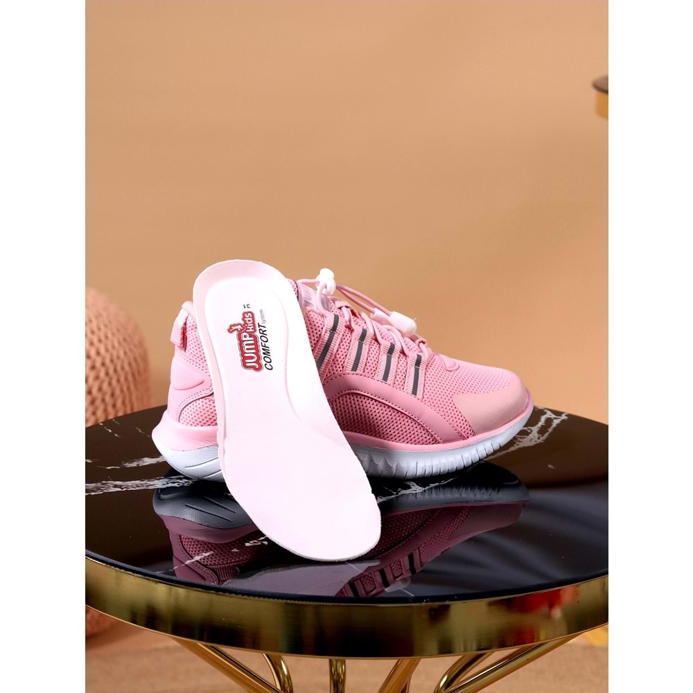 Jump 26095 Kız Çocuk Anatomik Spor Ayakkabı - NKT00955-PUDRA-35