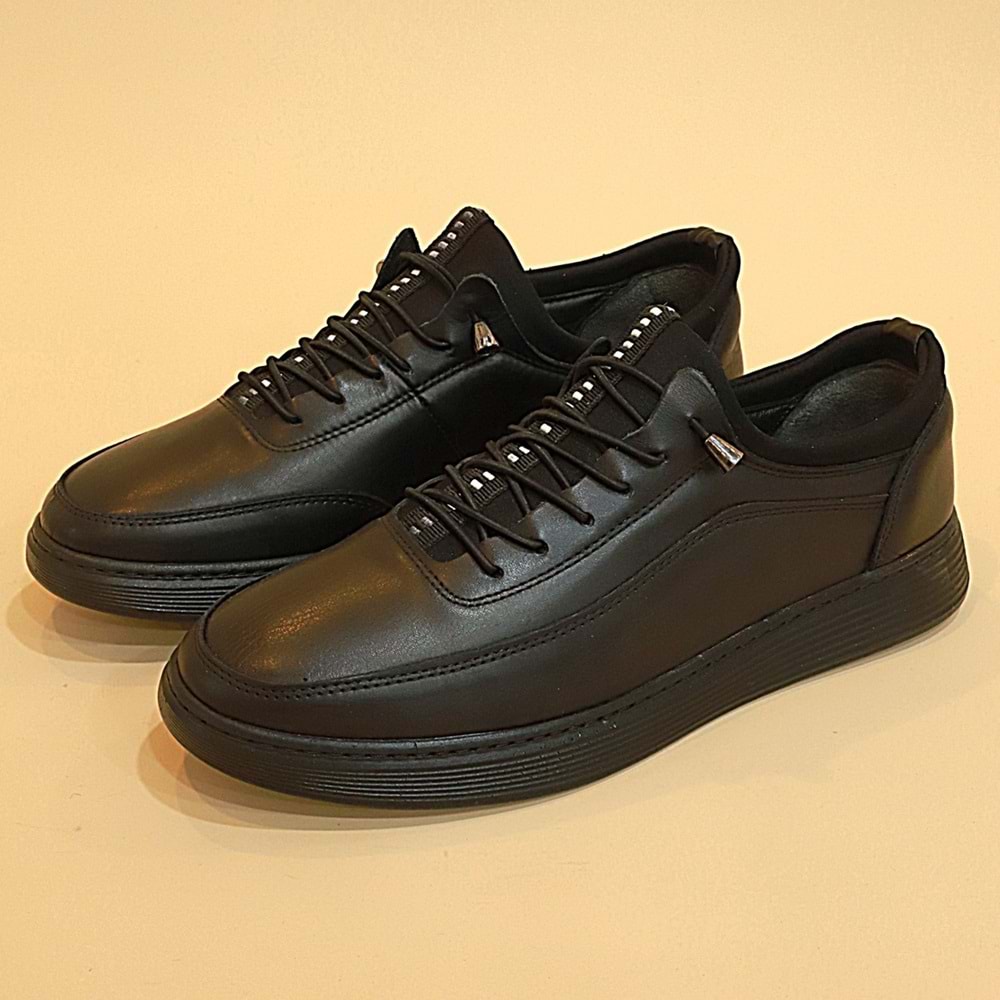Konfores 958 Hakiki Deri Anatomik Erkek Ayakkabı - NKT00958-siyah-43