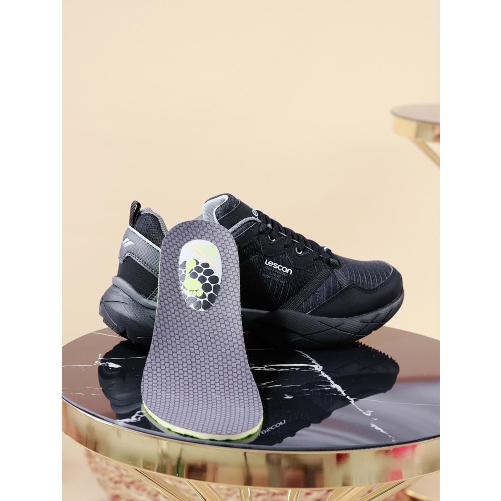 Lescon Easystep Snake Anatomik Erkek Koşu Ayakkabı - NKT00960-siyah-43