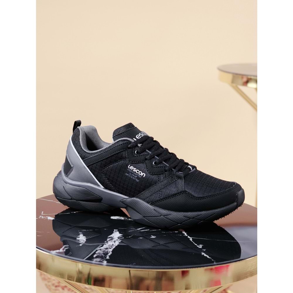 Lescon Easystep Snake Anatomik Erkek Koşu Ayakkabı - NKT00960-siyah-43