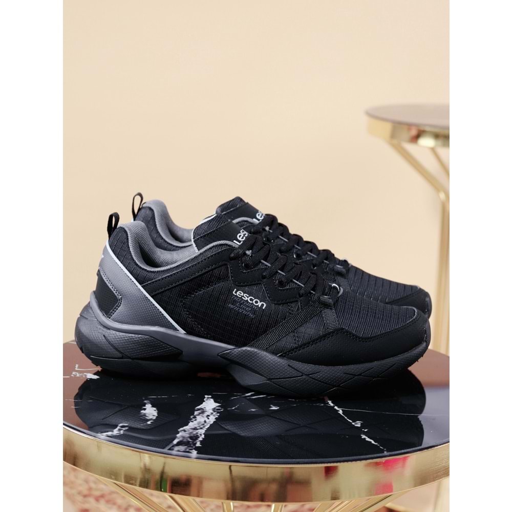 Lescon Easystep Snake Anatomik Erkek Koşu Ayakkabı - NKT00960-siyah-44