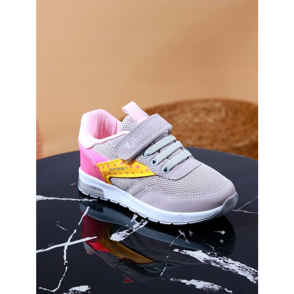 Kidessa 965 Anatomik Işıklı Spor Ayakkabı - NKT00965-buz gri-27