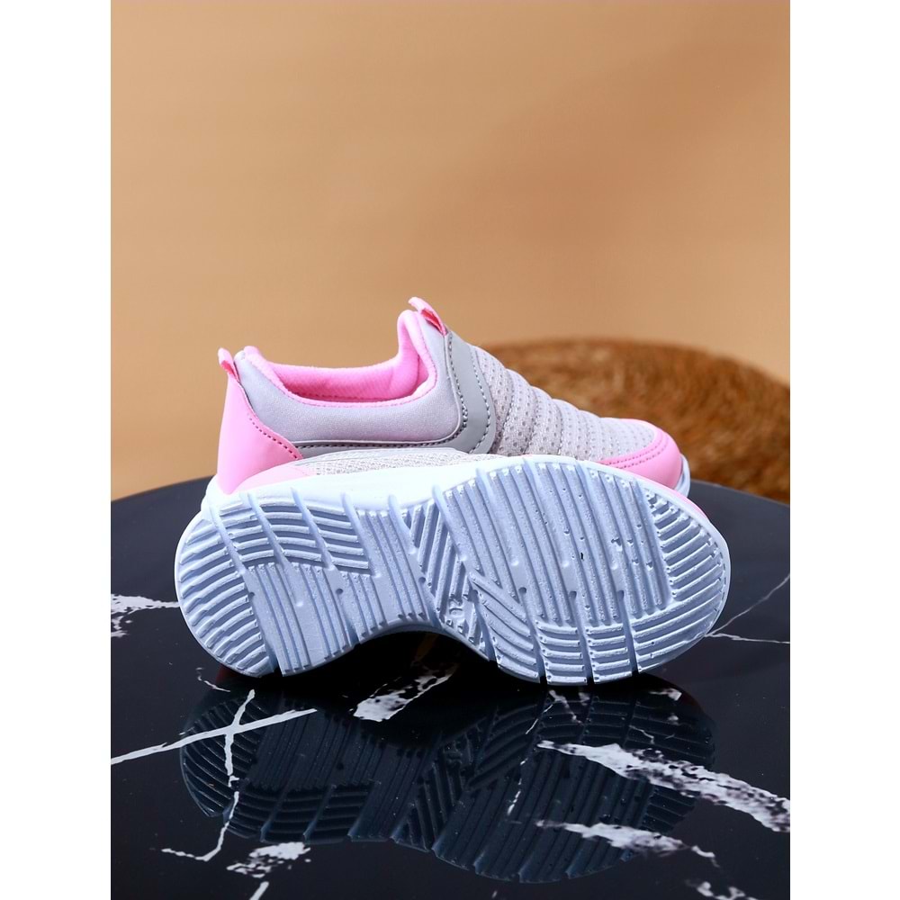 Kidessa 966 Anatomik Bağcıksız Spor Ayakkabı - NKT00966-buz gri-26