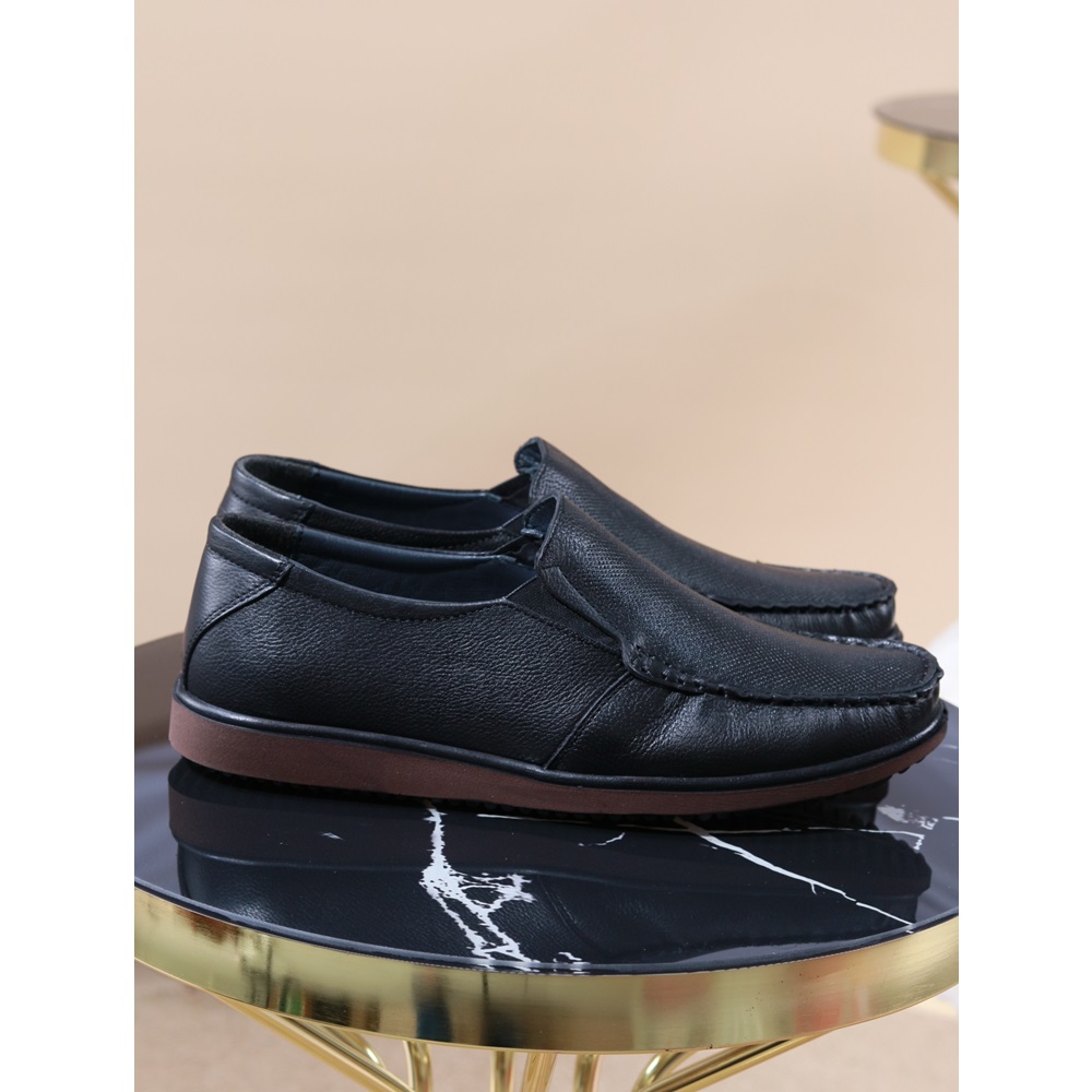 Konfores 977 Hakiki Deri Anatomik Erkek Ayakkabı - NKT00977-siyah-44