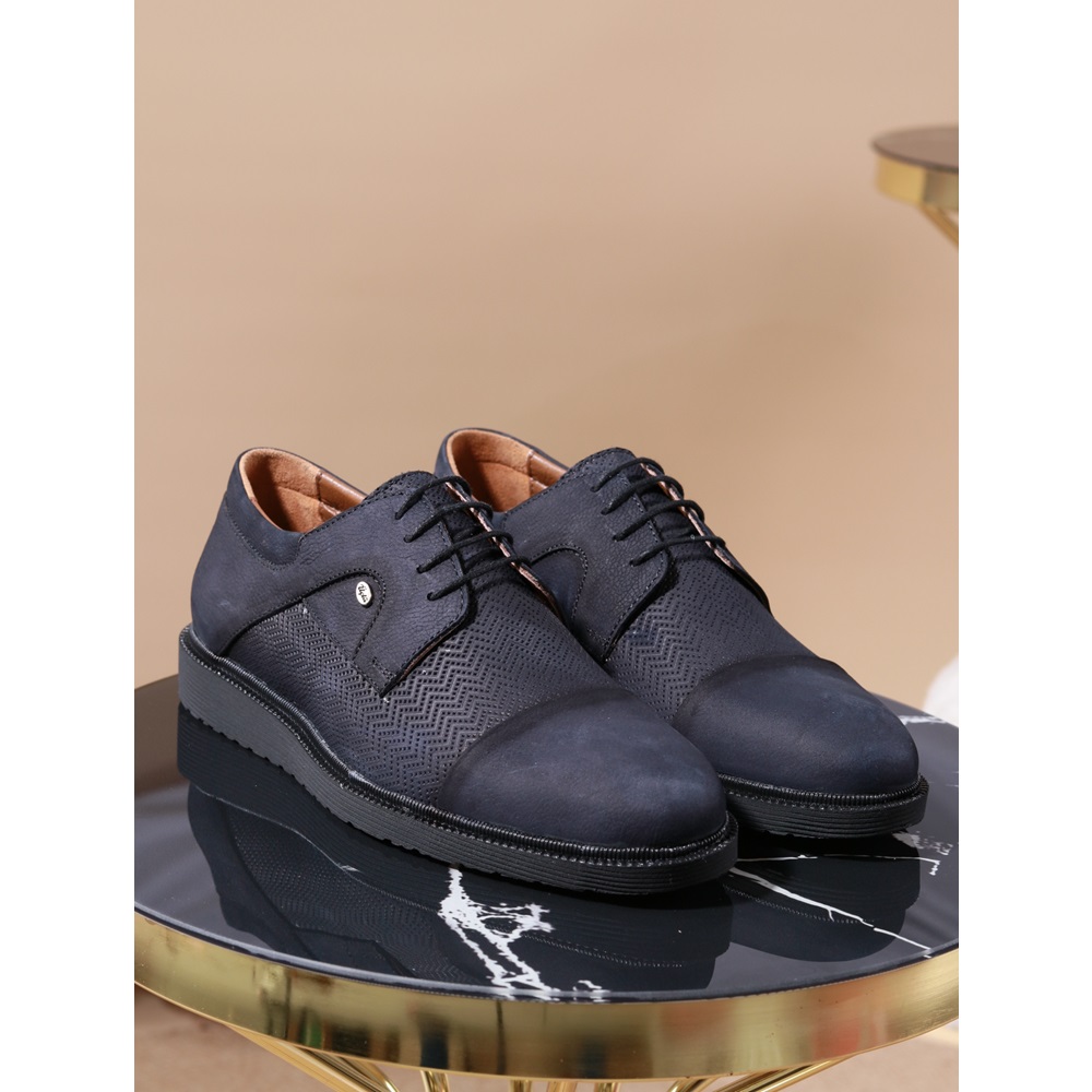 Konfores 979 Hakiki Deri Anatomik Erkek Ayakkabı - NKT00979-lacivert-43