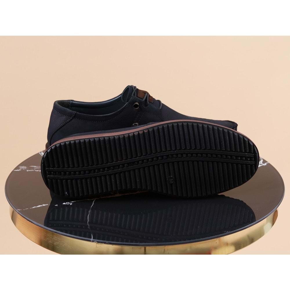 Konfores 987 Hakiki Deri Anatomik Erkek Ayakkabı - NKT00987-lacivert-44