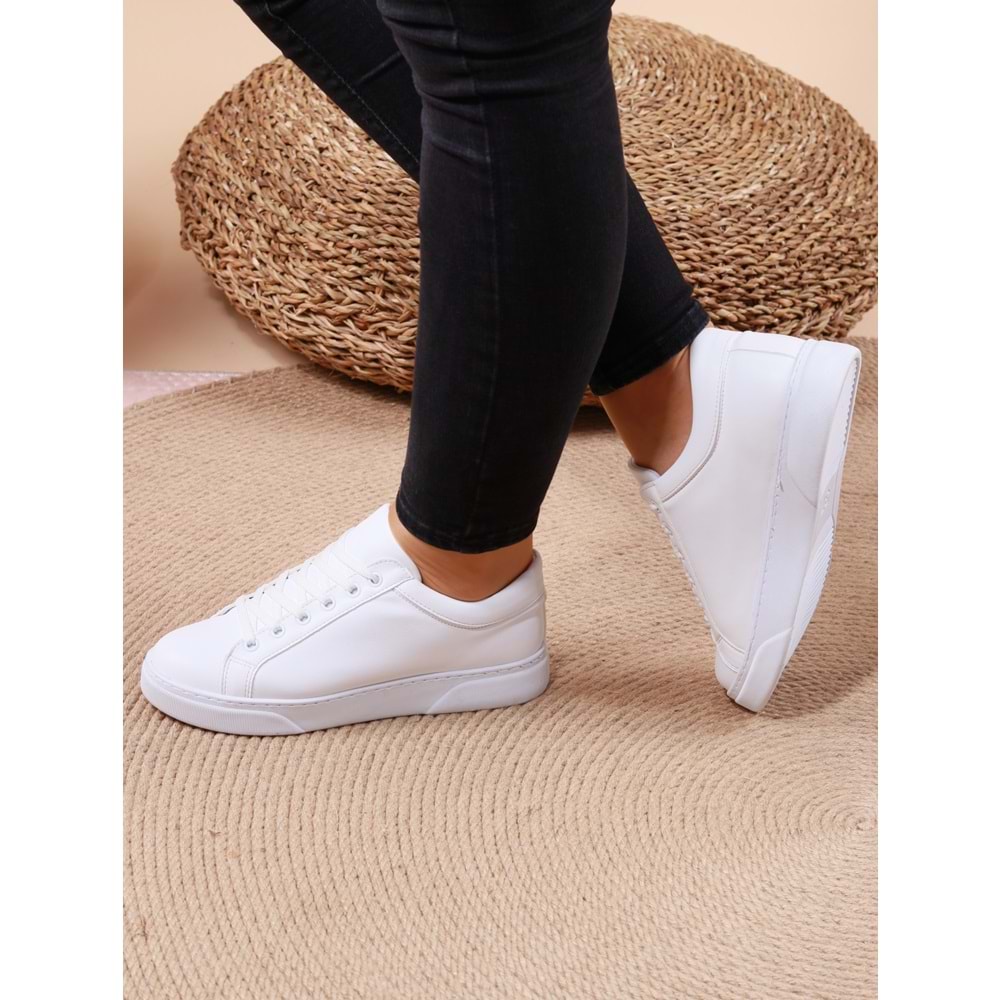 Konfores 1008 Bayan Sneakers Ayakkabı - NKT01008-BEYAZ-37