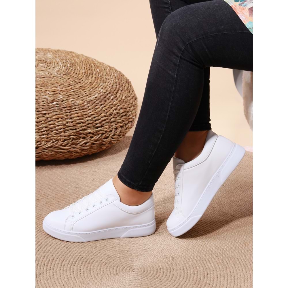 Konfores 1008 Bayan Sneakers Ayakkabı - NKT01008-BEYAZ-39