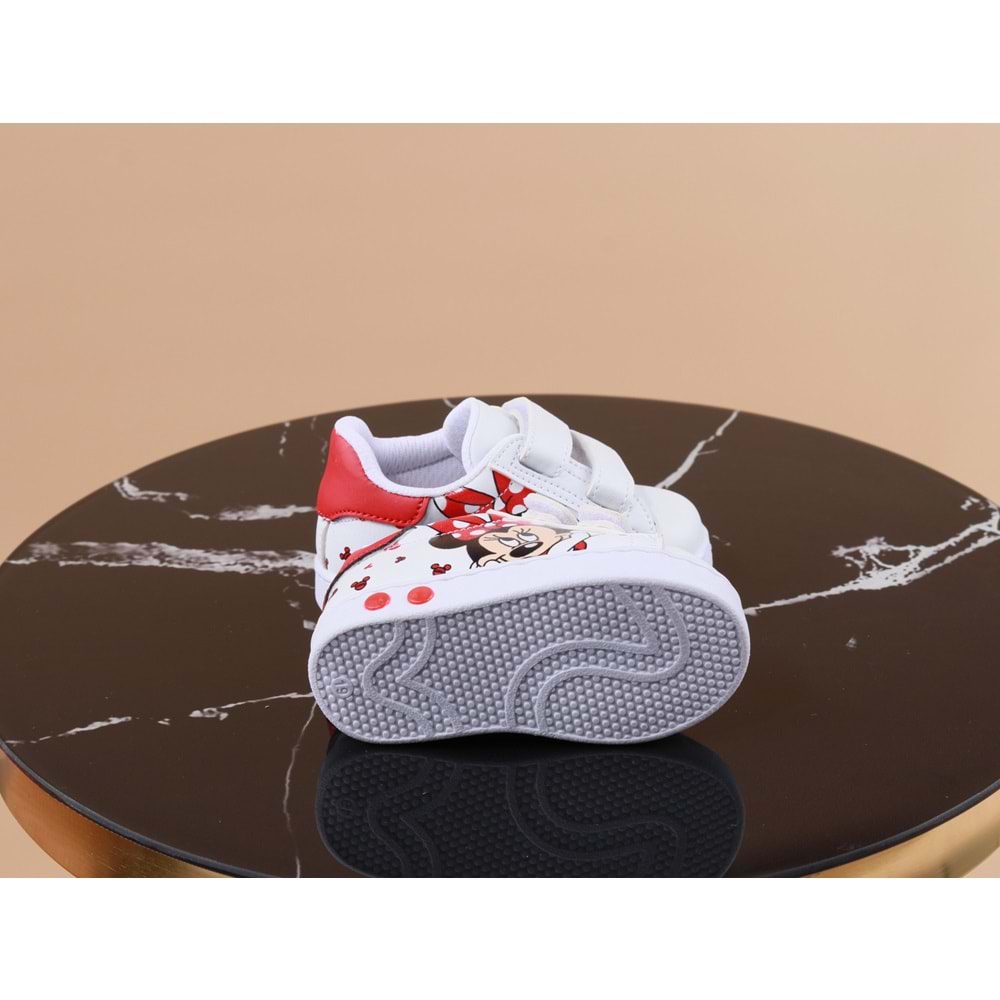 Kidessa 1034 Anatomik Kız Çocuk Spor Ayakkabı - NKT01034-beyaz kırmızı-19