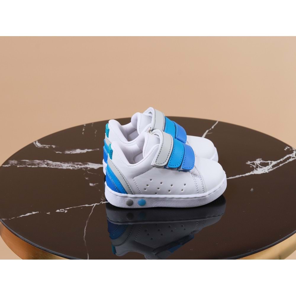 Kidessa 1038 Anatomik Erkek Çocuk Spor Ayakkabı - NKT01038-BEYAZ-19