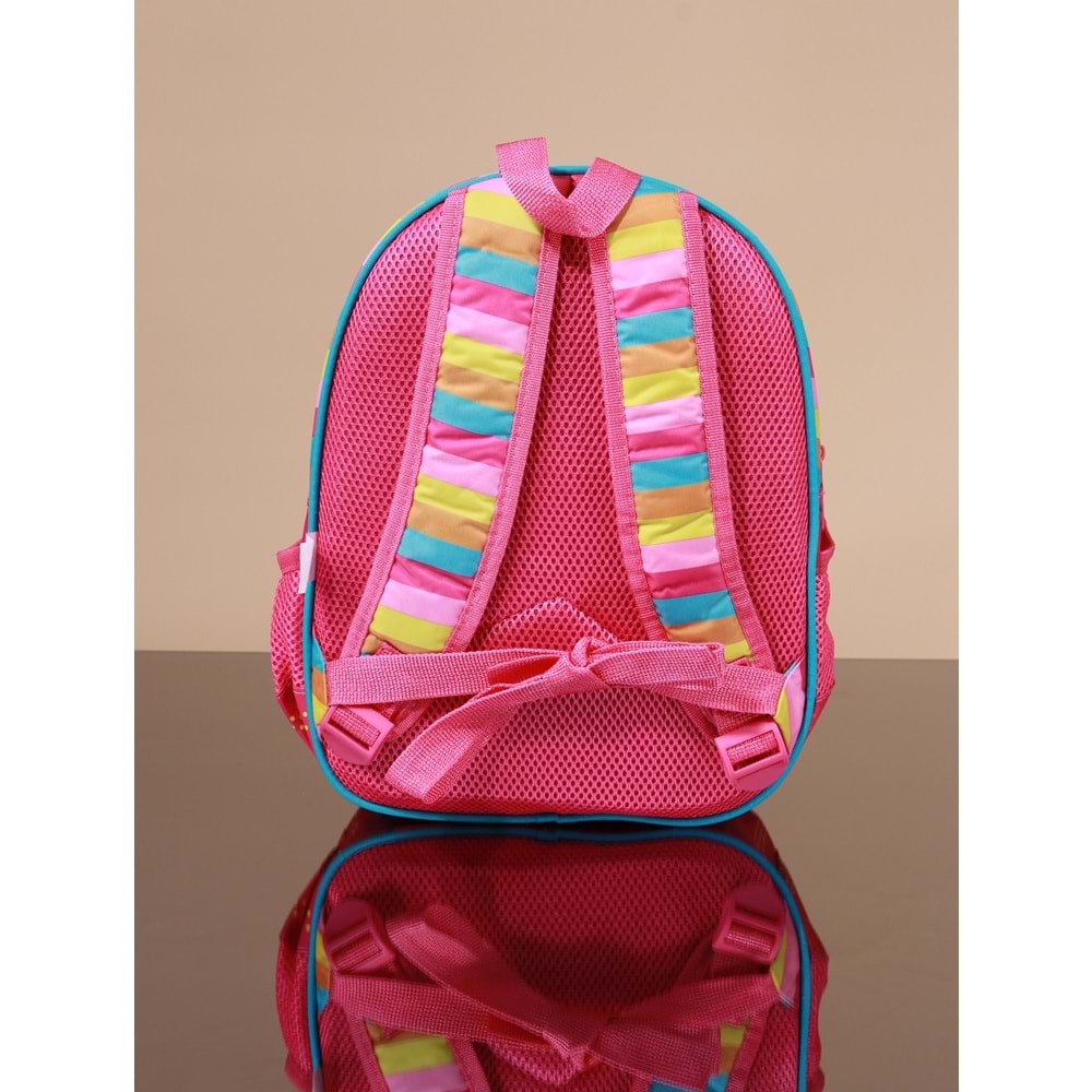 Kidessa 1064 Kız Çocuk Anatomik Sırt Anaokul Çantası - NKT01064-pembe mavi-TEK EBAT