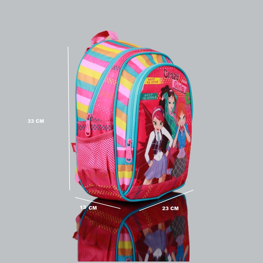 Kidessa 1064 Kız Çocuk Anatomik Sırt Anaokul Çantası - NKT01064-pembe mavi-TEK EBAT