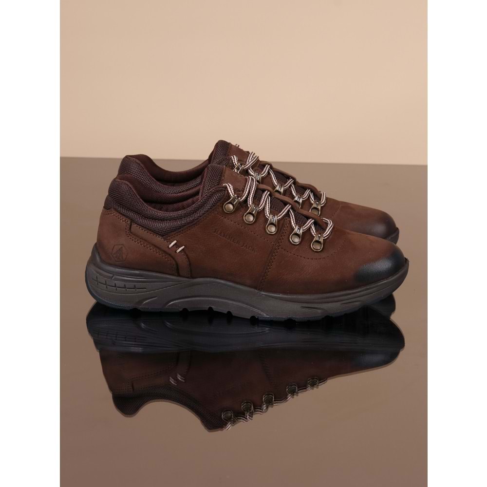 Konfores 1068 Hakiki Deri Anatomik Outdoor Ayakkabı - NKT01068-kahverengi-42