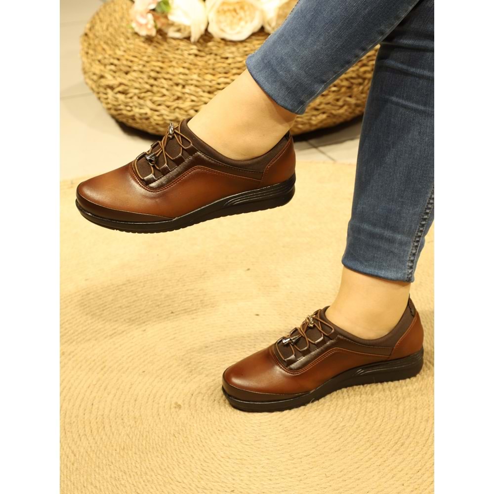 Konfores 1078 Anatomik Bayan Mevsimlik Ayakkabı - NKT01078-TABA-38