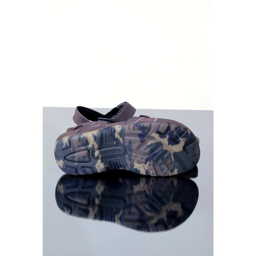 Konfores 1105-9829 Tam Anatomik Erkek Sandalet - NKT01105-kahverengi-40