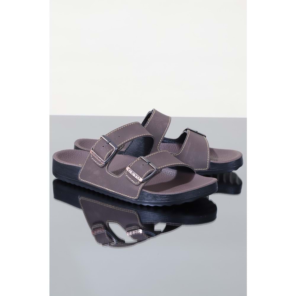 Konfores 1113-Bahama Tam Anatomik Terlik - NKT01113-kahverengi-40