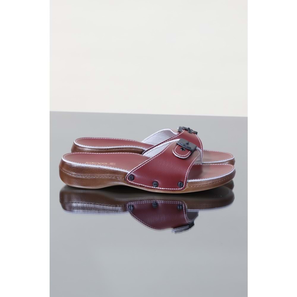 Konfores 1116-6500 Tam Anatomik Bayan Terlik - NKT01116-BORDO-37