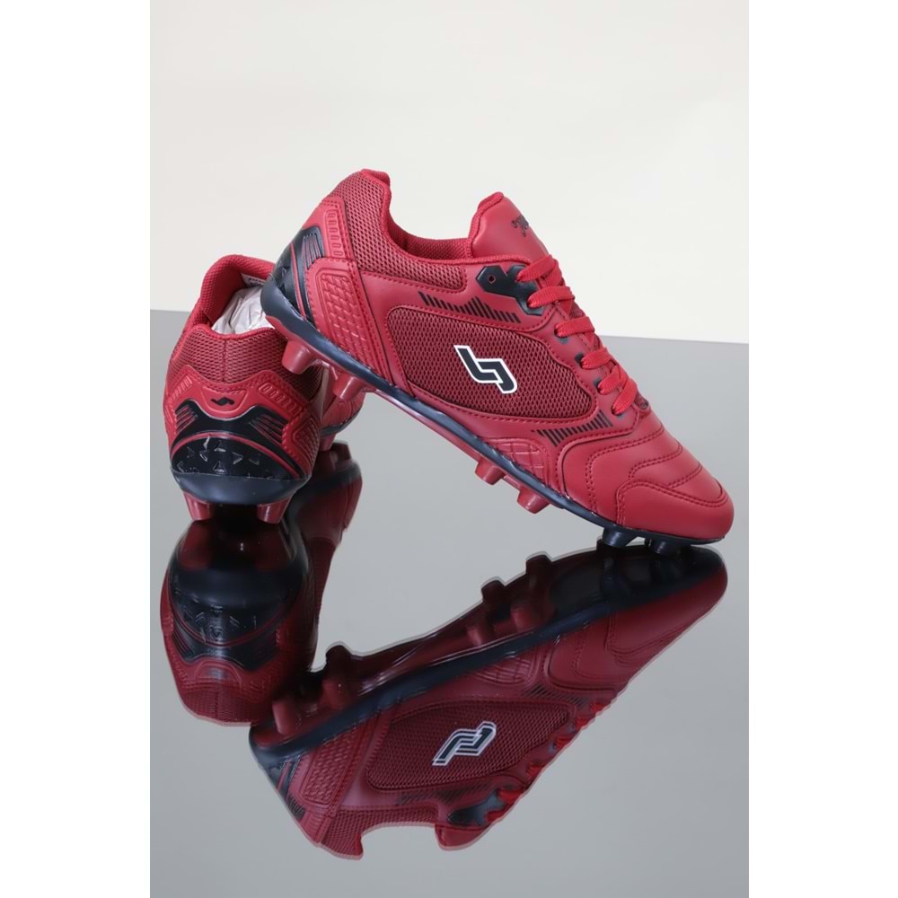 Konfores 1145-27047 Çim Saha Futbol Ayakkabısı - NKT01145-KIRMIZI-40