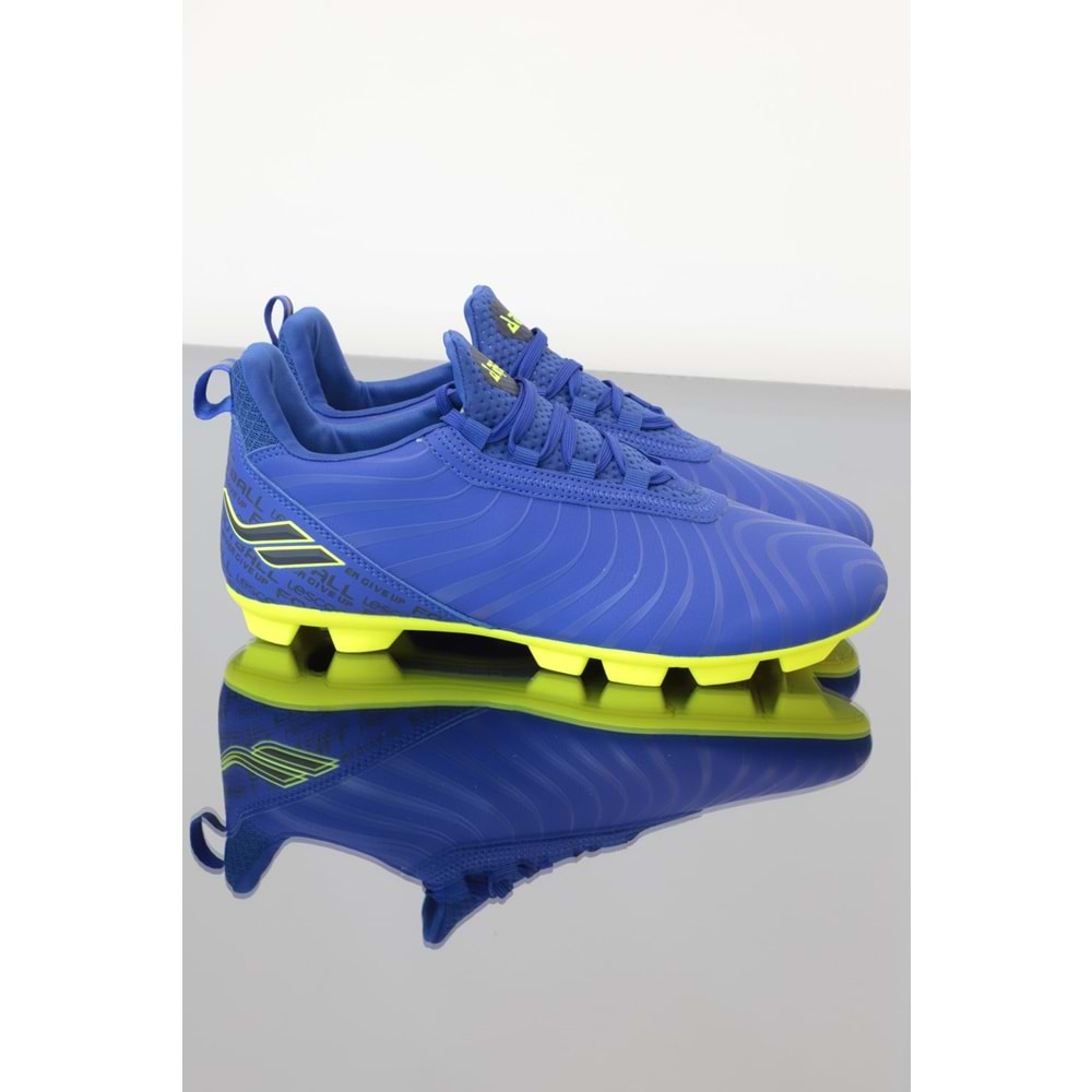 Konfores 1148-Ares Anatomik Taban Çim Saha Futbol Ayakkabısı - NKT01148-sax mavi-40