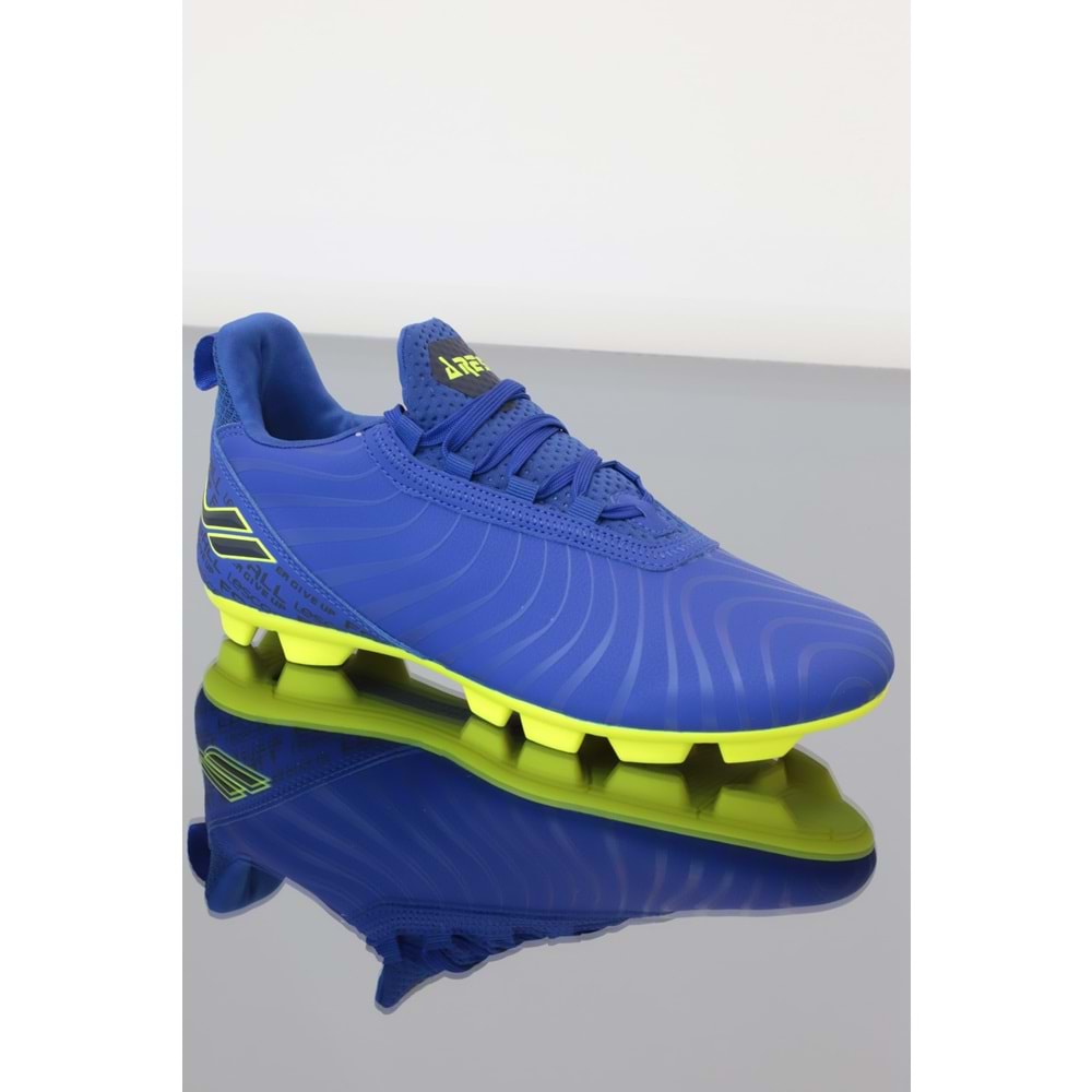 Konfores 1148-Ares Anatomik Taban Çim Saha Futbol Ayakkabısı - NKT01148-sax mavi-40