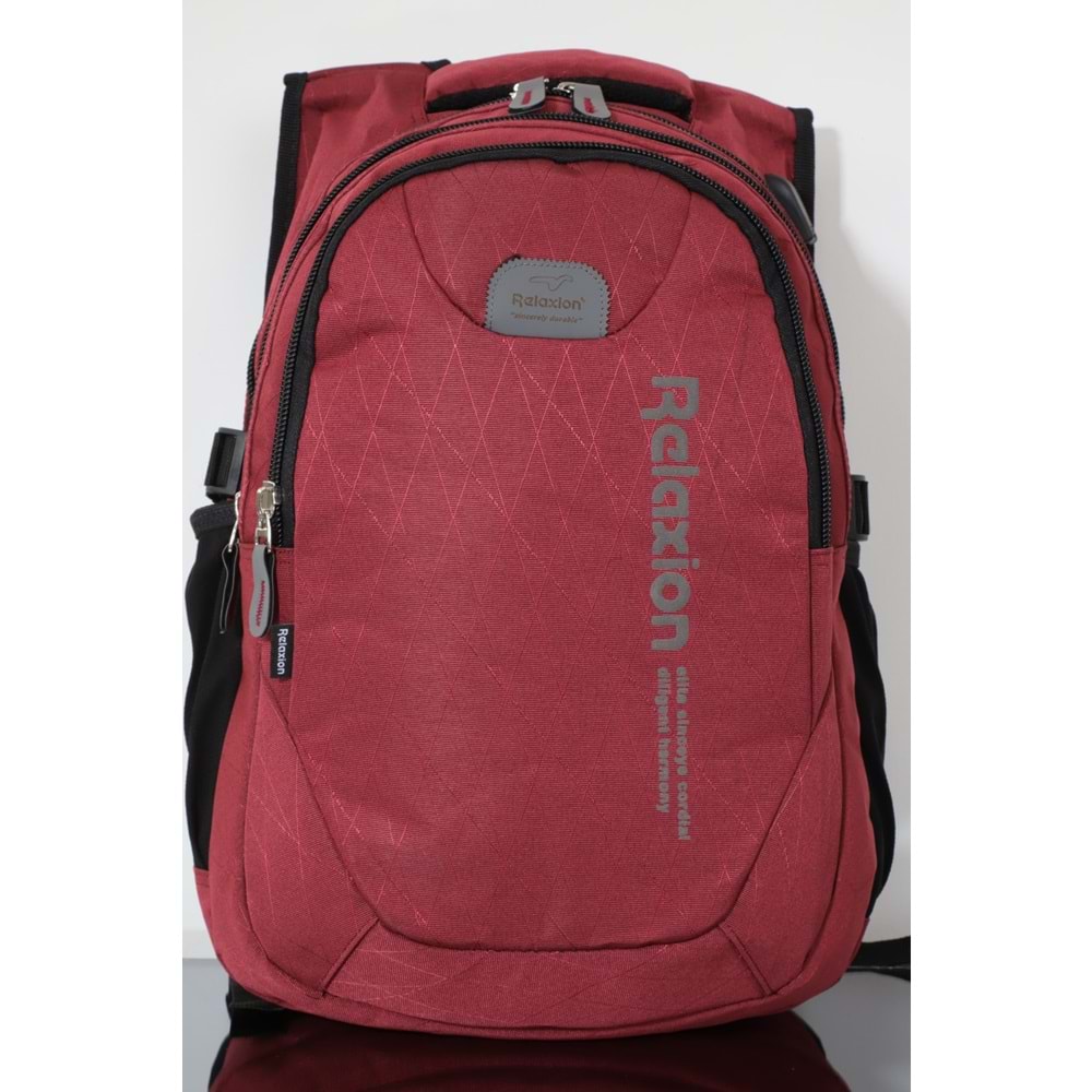 Konfores 1167 Unisex Anatomik Yarasa Sırt Çantası - NKT01167-BORDO-TEK EBAT