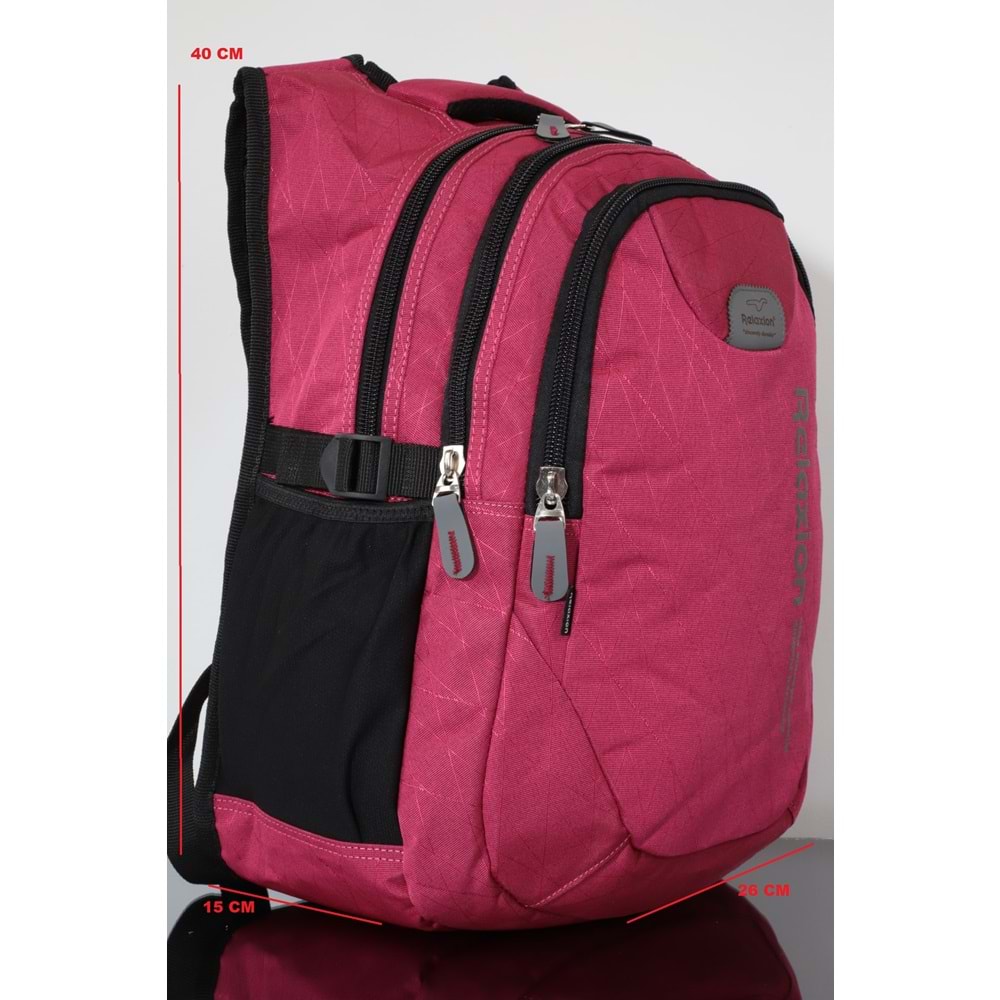 Konfores 1167 Unisex Anatomik Yarasa Sırt Çantası - NKT01167-fuşya-TEK EBAT