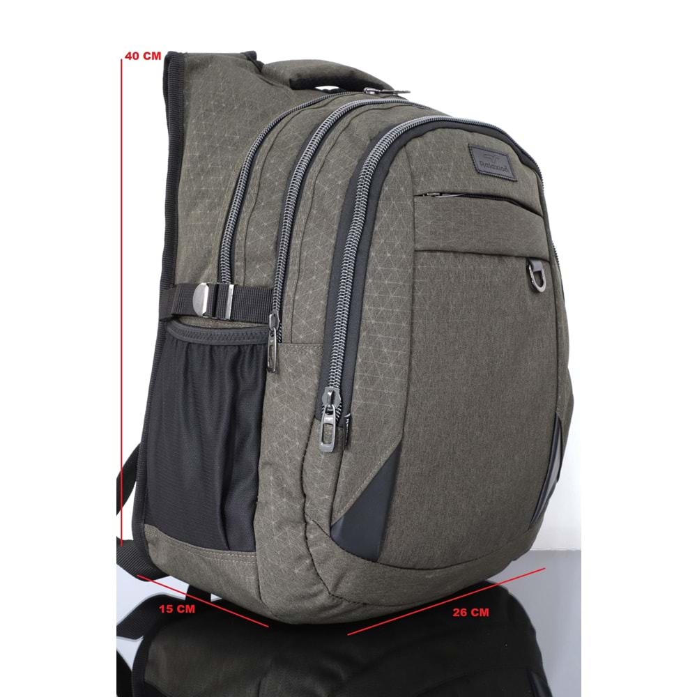 Konfores 1170 Unisex Anatomik Yarasa Sırt Çantası - NKT01170-haki-TEK EBAT