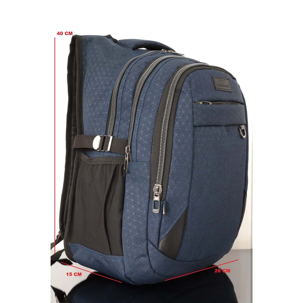 Konfores 1170 Unisex Anatomik Yarasa Sırt Çantası - NKT01170-lacivert-TEK EBAT