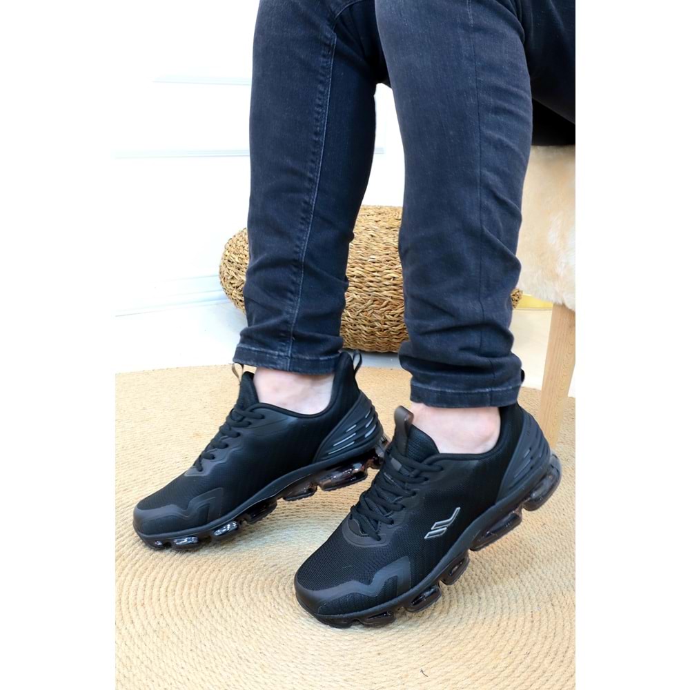 Konfores 1187 Anatomik Air Tabanlı Koşu Ayakkabısı - NKT01187-siyah-45
