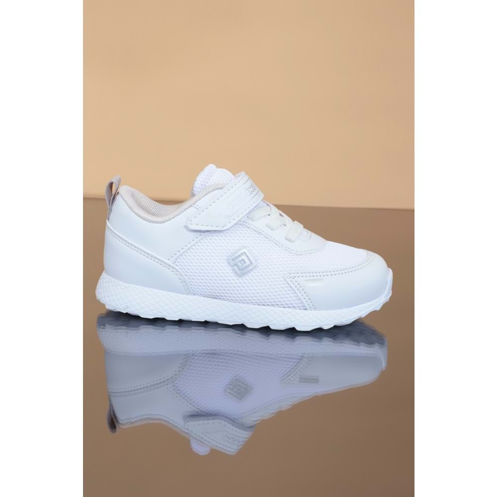 Kidessa 1222 Anatomik Taban Unisex Çocuk Spor Ayakkabı - NKT01222-BEYAZ-26